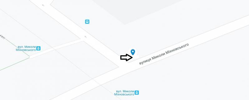 Билборд B в Днепр (Днепропетровск) Мира пр. - Міхновського вул. (колиш. Щербини вул.) схема