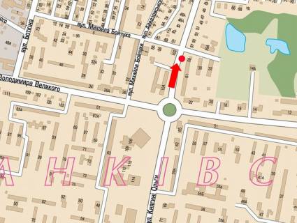 Призма  в Львове, 3x6  Княгині Ольги вул., 59 / Бойчука вул., в центр - 447262 схема