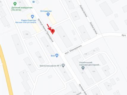 Білборд, Бігборд (Борд)  B у Кременчуці Приходько вул., 29 схема