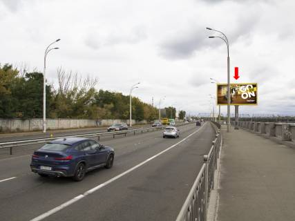 Билборд A в Киеве Набережно-Рибальська вул., 350м до Подільсько-Воскресенського мосту, в бік Оболоні фото 1