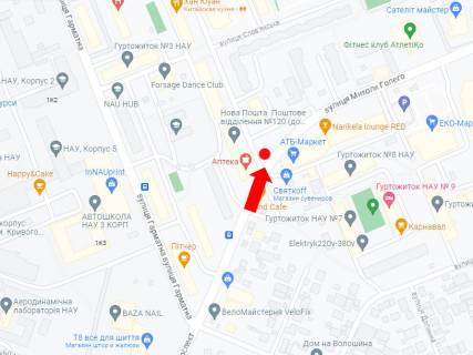 Билборд B в Киеве, 3x6  Голего (кол. Лебедєва-Кумача) вул., навпроти буд. 7в схема