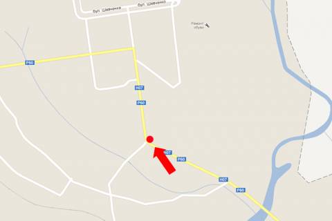 Билборд B в Ромнах, 3x6  Комсомольська вул., 13 схема