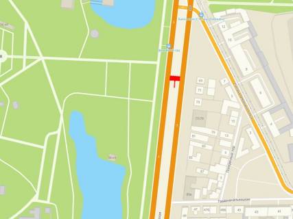 Билборд A в Одессе, 3x6  Балківська вул., 73, в центр, правий схема