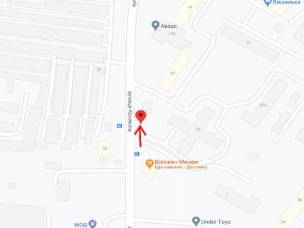 Билборд A в Луцке Конякіна вул., 25 схема