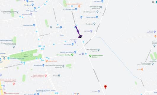 Билборд B в Киеве Братиславська вул., 48-Б схема