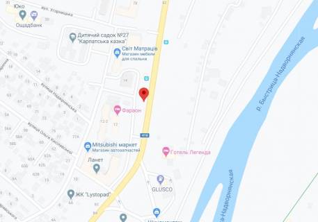 Билборд  в Ивано-Франковске, 3x6  Івасюка вул. - Угорницька вул. схема