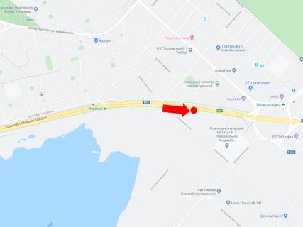 Призма A в Киеве, 3x6  Бажана пр. - вул. Горлівська, 300 м. до Харківської пл, з центру - 220409 схема