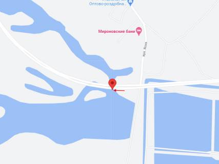 Билборд B в Петриковке, 3x6  Автодорога Т-04-41, Дніпро-Решетилівка, розв'язка на смт Петриківка, від м. Дніпро схема