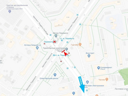 Призма A в Харькове, 3x6  Свободи пр. - Перемоги пр., з центру - 666755 схема