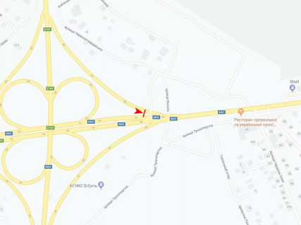 Билборд B в Харькове, 3x6  Полтавський Шлях вул. - Окружна дорога, в центр схема