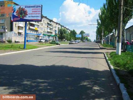 Билборд B в Бахмуте Ювілейна вул. - Леваневського вул. фото 1