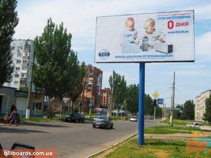 Билборд A в Бахмуте Ювілейна вул. - Леваневського вул. фото 1