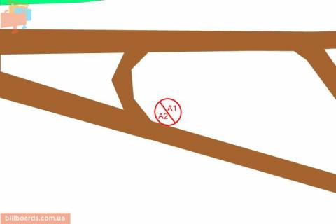 Беклайт A у Києві Траса Київ-Бориспіль, на розв'язці дороги в а / п Бориспіль схема