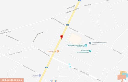 Ситилайт A в Бровары Київська вул., 320__Розміщується тільки ВІНІЛ схема