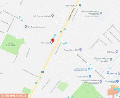 Ситилайт A в Бровары Київська вул., 227__Розміщується тільки ВІНІЛ схема
