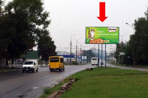 Билборд A в Белой Церкви Леваневского ул., разделитель, возле завода "Росава", в центр фото 1