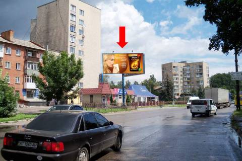 Билборд B в Белой Церкви Сквирское шоссе / ул. Турчанинова, возле супермаркета "Сильпо", парка "Александрия", в центр фото 1