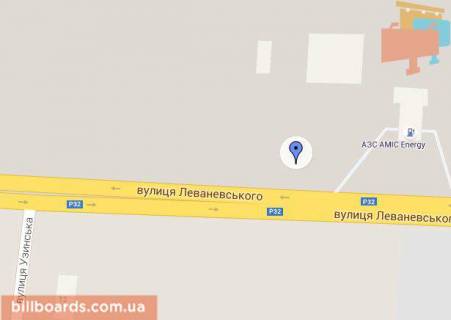 Билборд A в Белой Церкви, 3х6  Вул. Леваневського (Епіцентр) схема