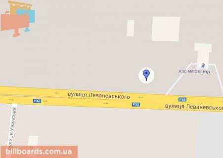 Билборд B в Белой Церкви, 3х6  Вул. Леваневського (Епіцентр) схема