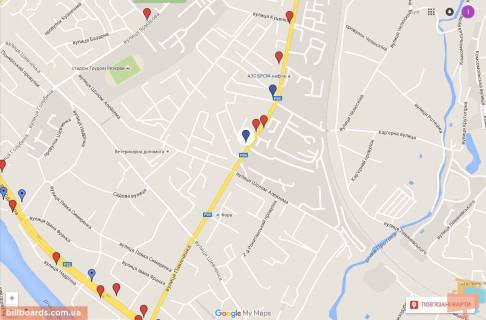 Билборд B в Белой Церкви, 3х6  вул. Павліченко, біля житлового будинку, № 28, біля АТБ схема