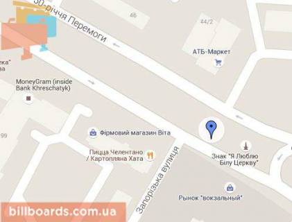 Призматрон, Призма  у Білій Церкві Запорожца пл., в центр - 83714 схема