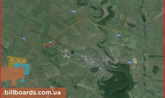 Билборд B в Бучаче г. Бучач схема