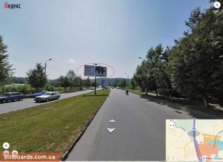 Билборд A в Черновцах Ізмайлівська вул., роздільник, в центр фото 1