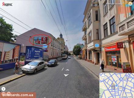 Білборд, Бігборд (Борд)  B у Чернівцях Університетська вул., 7, фасад, верхня Фото 1