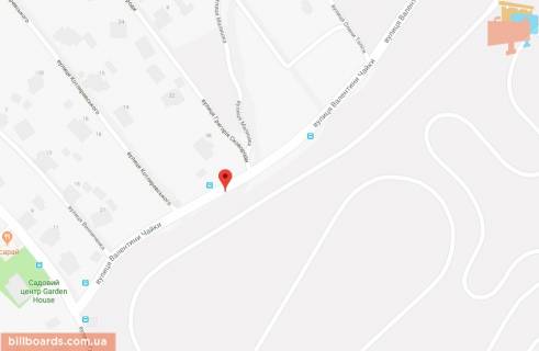 Билборд A в Чайки Чайки вул. - Котляревського вул. схема