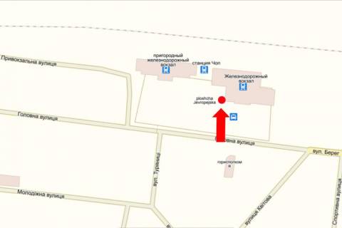 Citylight A in Chop Privokzal'naa pl., vozle "Mezdunarodnogo" vokzala scheme