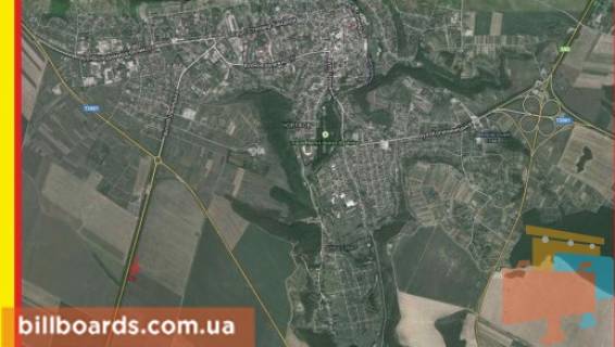 Білборд, Бігборд (Борд)  B у Чорткові  г. Чертков, в сторону Залещиков схема