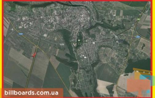 Білборд, Бігборд (Борд)  A у Чорткові  г. Чертков, в сторону Залещиков схема