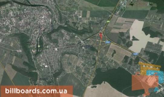 Білборд, Бігборд (Борд)  A у Чорткові г. Чертков, в сторону Тернополя схема
