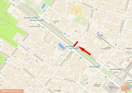 Скроллер + в Днепр (Днепропетровск), 4х3  пр. Дмитра Яворницького (Карла Маркса) – вул. Воскресенська (Леніна), роллер 4х3 - 174075 схема
