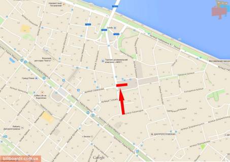 Скроллер A в Днепр (Днепропетровск), 3,14х2,32  вул.Коцюбинського – пл.Успенська (Дем'яна Бєдного), "Новий Центр", роллер 3.14х2.32 - 174056 схема