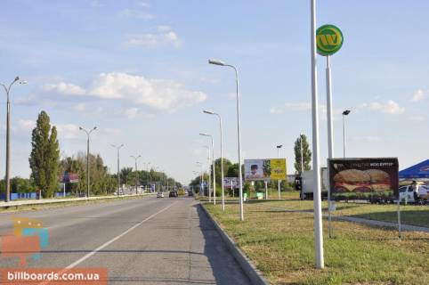 Билборд  в Днепр (Днепропетровск) Слобожанський пр. (бывш. пр-т им. газеты Правда), ж/м "Золотые Ключи", АЗС, Харьковская трасса Т-04, въезд в город фото 1