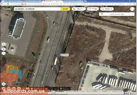 Билборд  в Днепр (Днепропетровск) Слобожанский пр. (бывш. пр-т им. газеты Правда), автосалон Skoda схема
