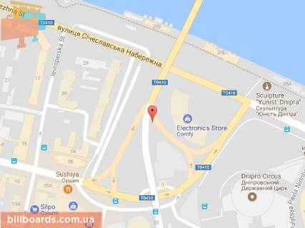 Призматрон, Призма A у Дніпро (Дніпропетровськ) Січеславська Набережна вул. (Колиш. Набережна Леніна вул.), 31 - Центральний міст - 154136 схема