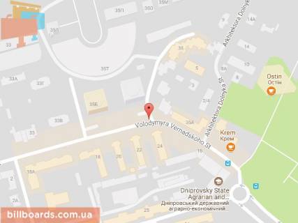 Скроллер A в Днепр (Днепропетровск), 3.14х2.32  вул. Вернадського (Дзержинського), 35б (поруч з ЖК "Крутогірний" (Вежі)) - 168675 схема