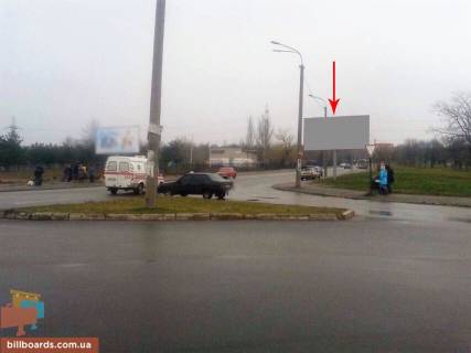 Billboard A in Dnipro (Dnipropetrovsk) Zavodskaa Nabereznaa st., 53 / Mirnogo Panasa st. Photo 1