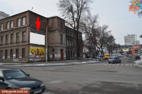 Билборд  в Днепр (Днепропетровск) Успенская пл. (бывш. Бедного пл.), 16 / Нірінберга вул. (колиш. Баумана вул.) фото 1