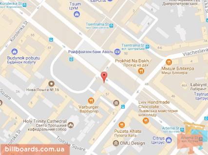 Скроллер A в Днепр (Днепропетровск), 3.14х2.32  просп. Д. Яворницького (просп. К. Маркса), 57, біля ТЦ ПАСАЖ - 168844 схема