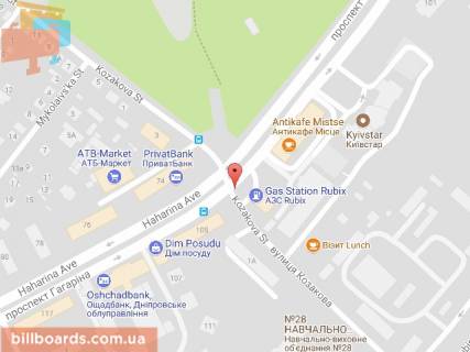 Скроллер A в Днепр (Днепропетровск) Ніла Армстронга (Казакова)  вул., 105А - Науки (Гагаріна) пр. - 153758 схема