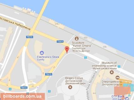 Призматрон, Призма A у Дніпро (Дніпропетровськ) Січеславська Набережна вул. (Колиш. Набережна Леніна вул.), Навпроти будинку 31а - 154176 схема