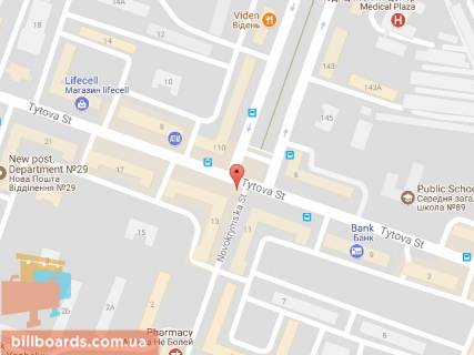 Скролер, Скрол A у Дніпро (Дніпропетровськ), 3.14х2.32  просп. О. Поля (Кірова) - вул. Незалежності (Титова), 13, магазин ЄВА, біля світлофора - 169148 схема