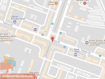 Скроллер A в Днепр (Днепропетровск), 3.14х2.32  вул. Незалежності (Титова), 11 - просп. О. Поля (Кірова), магазин АЛЛО, напрямок до ТРЦ ДАФІ - 169155 схема