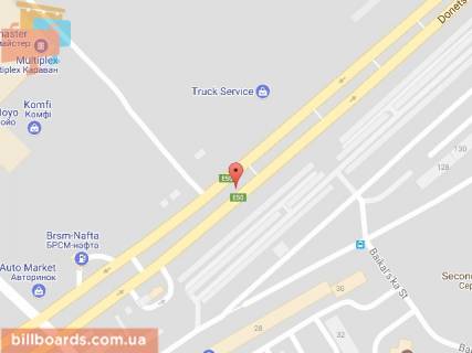 Билборд A в Днепр (Днепропетровск) Донецьке шосе, 30 схема