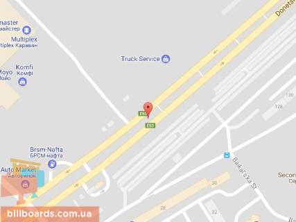 Билборд B в Днепр (Днепропетровск) Донецьке шосе, 30 схема