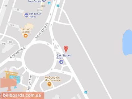 Билборд  в Днепр (Днепропетровск) Набережная Победы ул., 106А схема