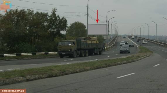 Билборд  в Днепр (Днепропетровск) Гаванская ул., съезд с Южного моста фото 1